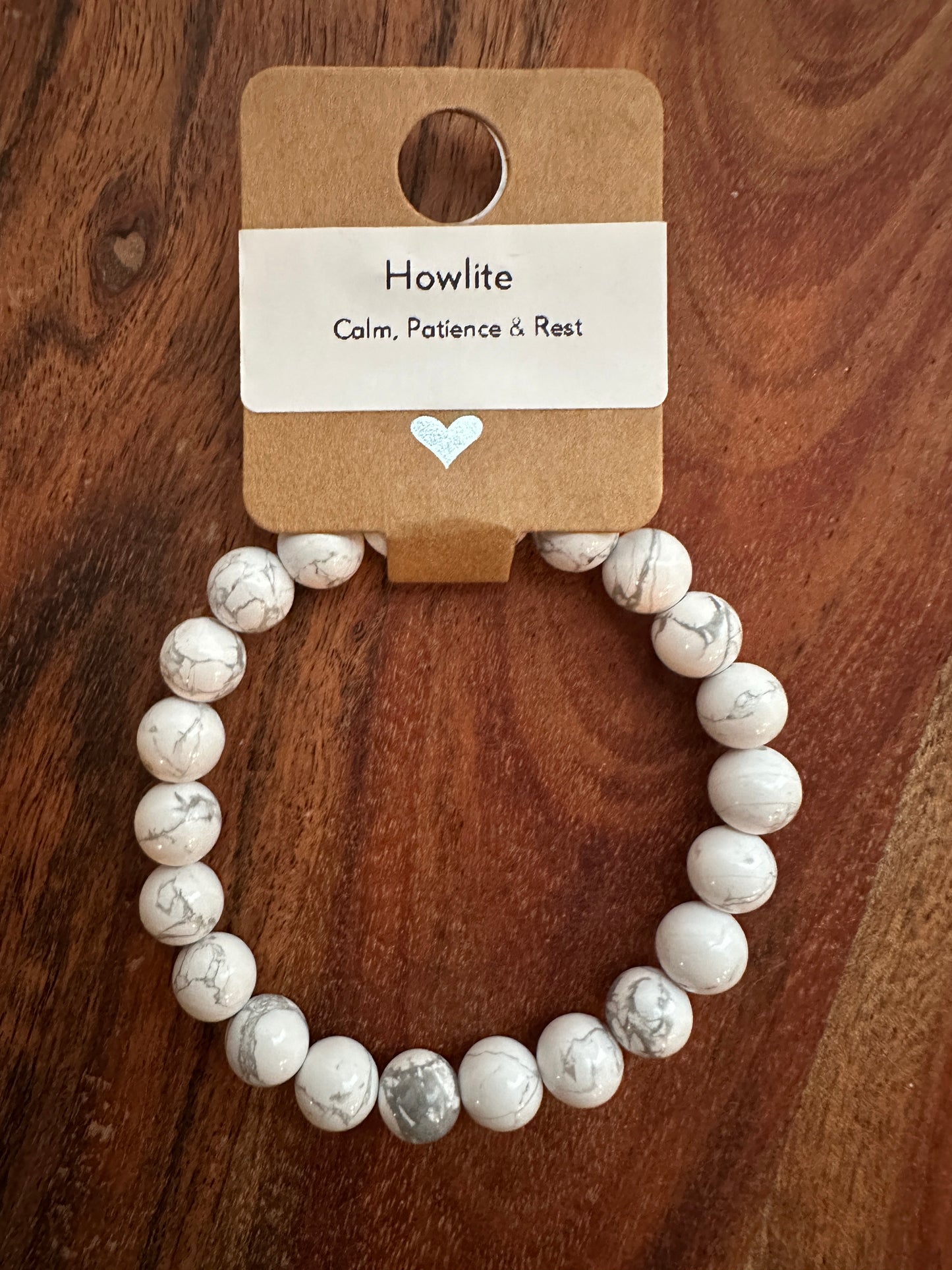 Howlite Bead Bracelet