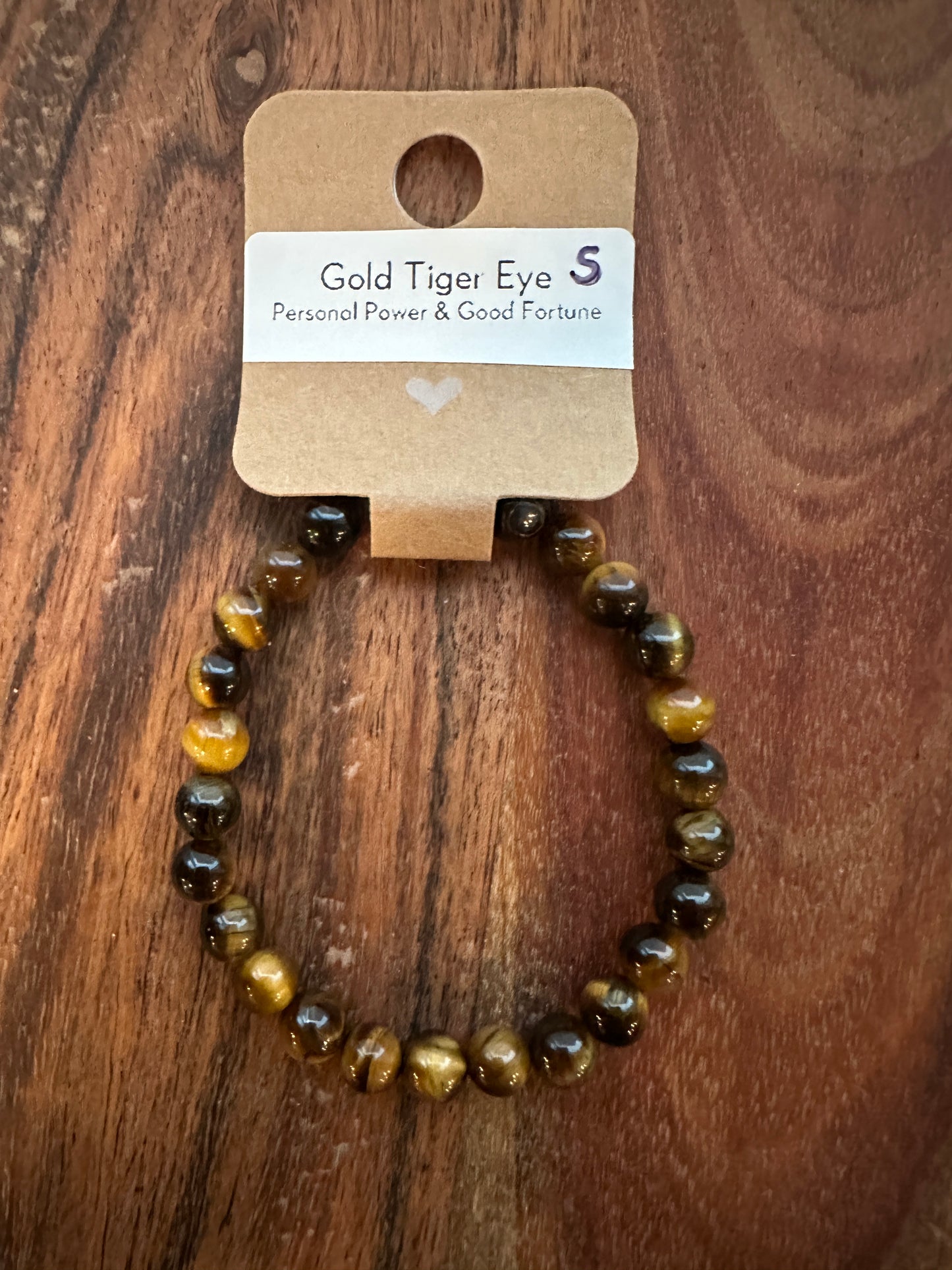 Gold Tiger Eye Bead Bracelet