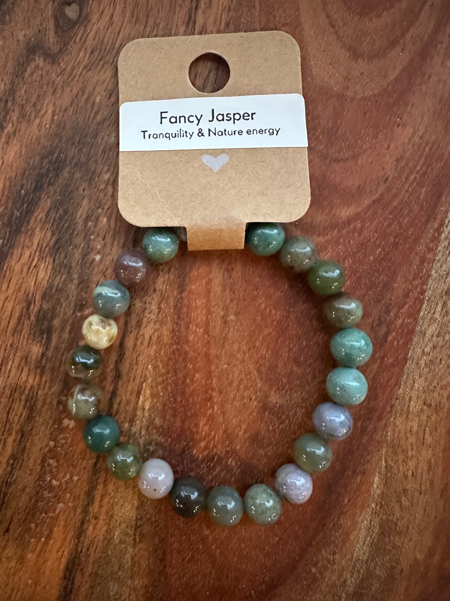 Fancy Jasper Bead Bracelet