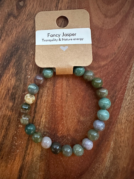 Fancy Jasper Bead Bracelet