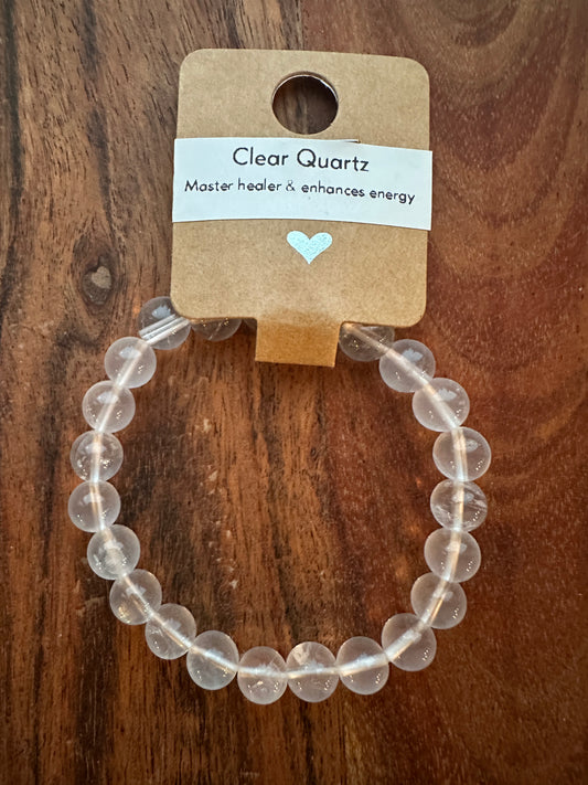 Clear Quartz Bead Bracelet