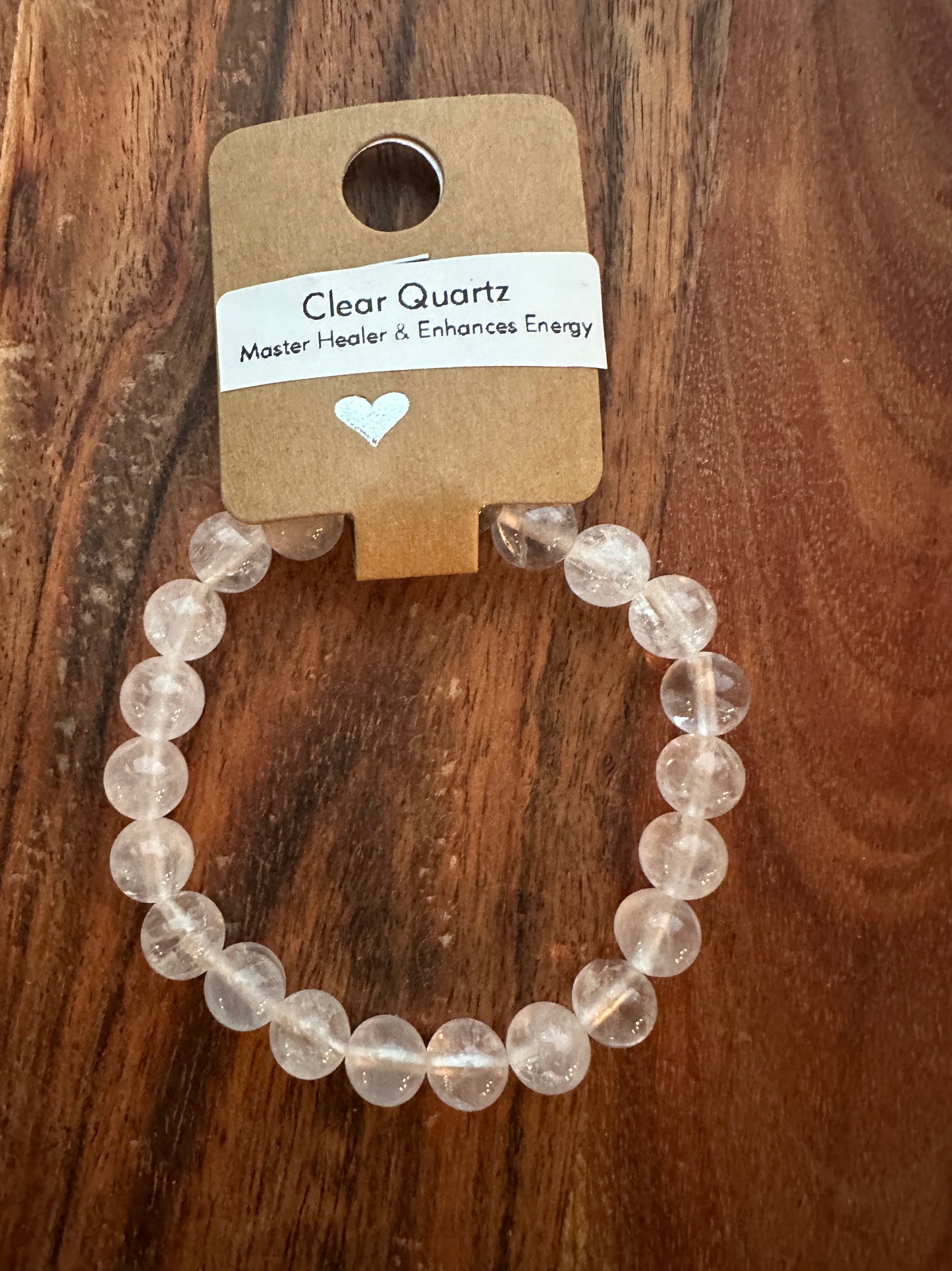 Clear Quartz Bead Bracelet