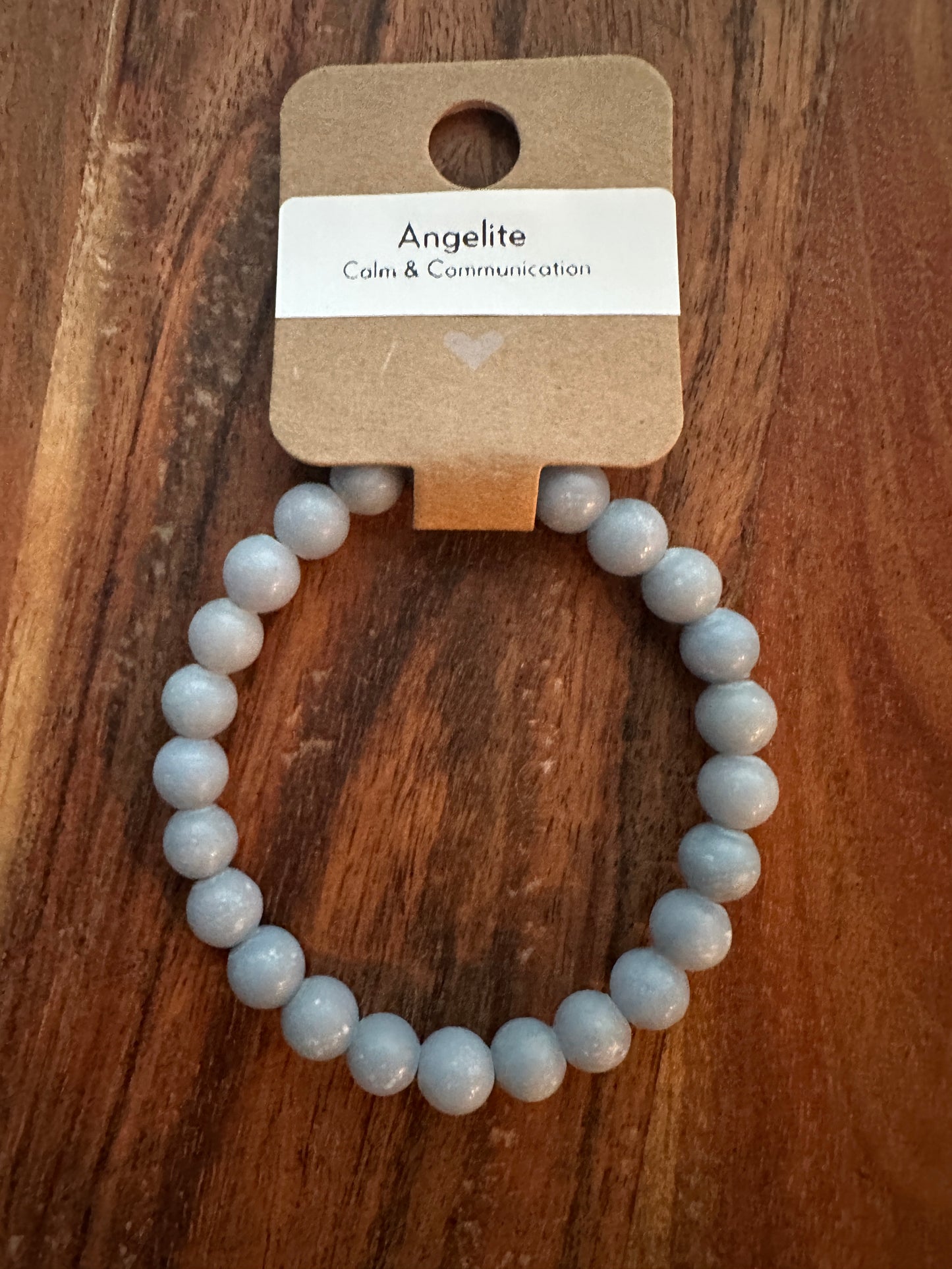 Angelite Bead Bracelet