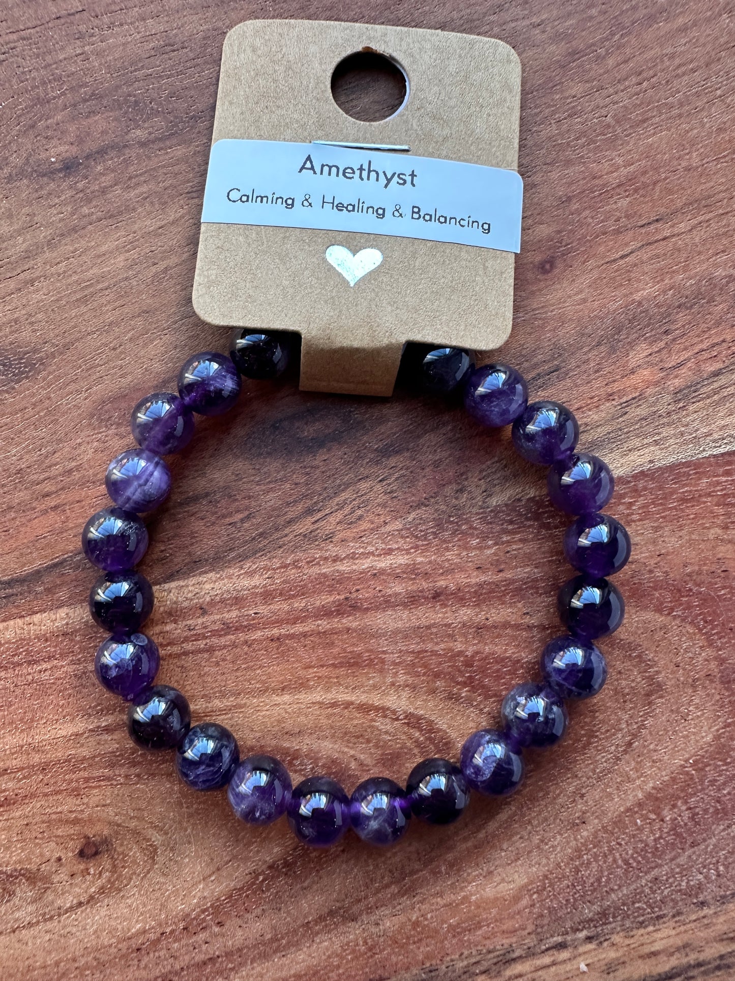 Amethyst Bead Bracelet