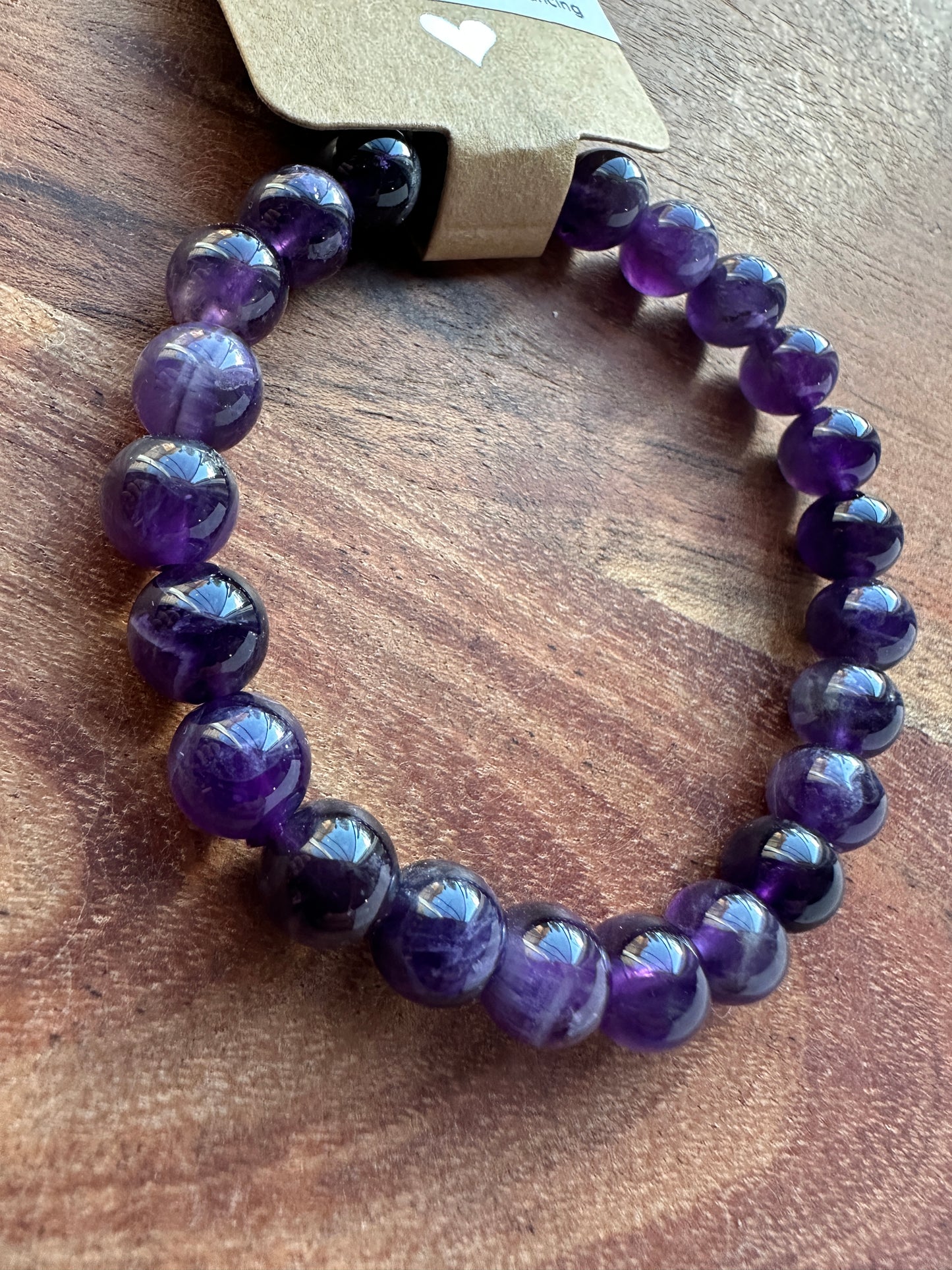 Amethyst Bead Bracelet