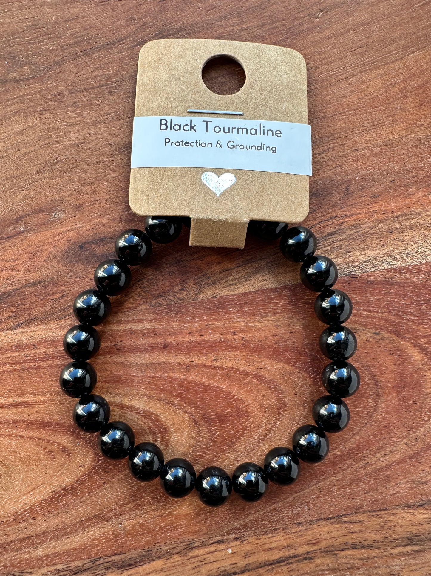 Black Tourmaline Bead Bracelet