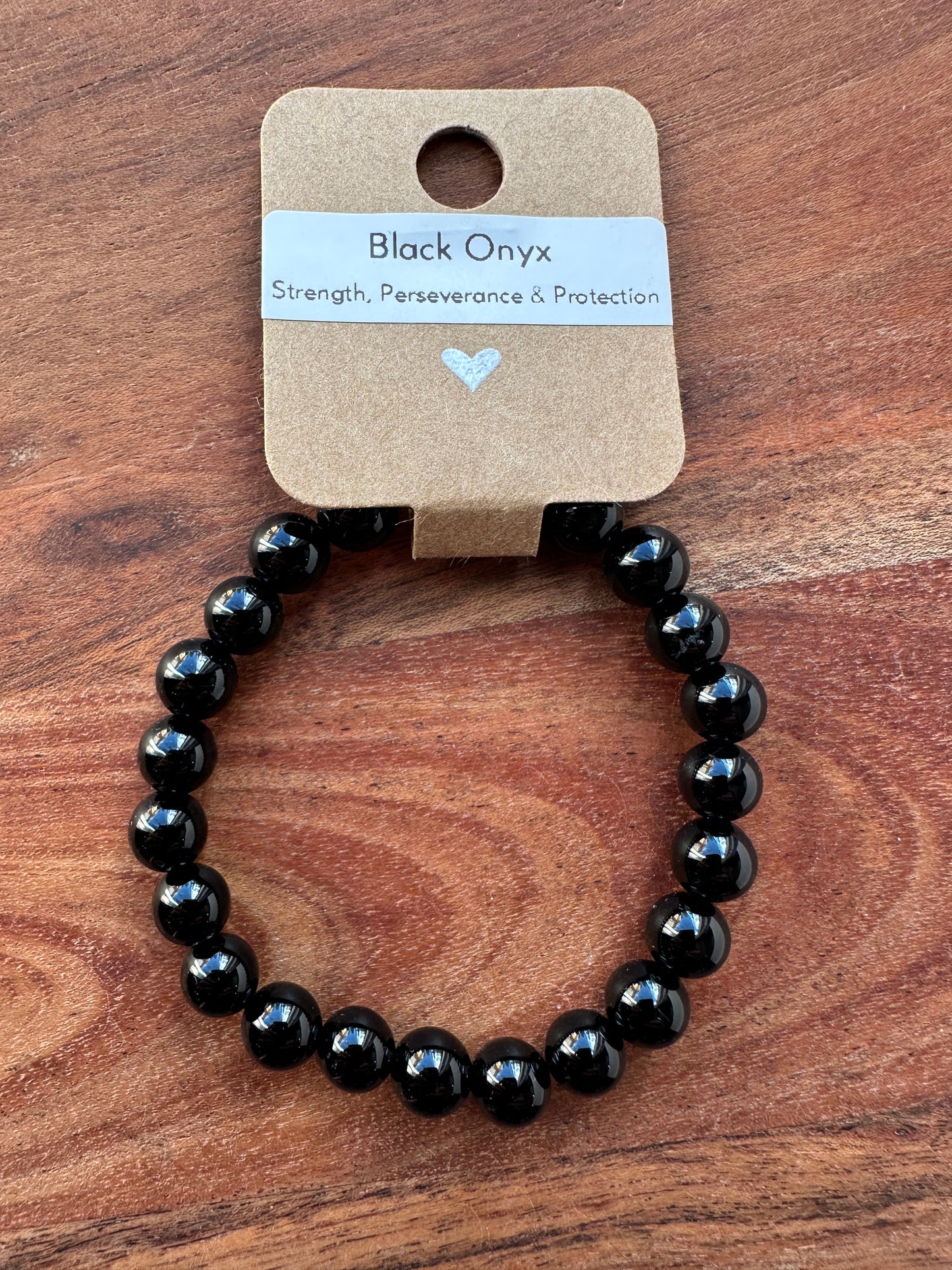 Black Onyx Bead Bracelet