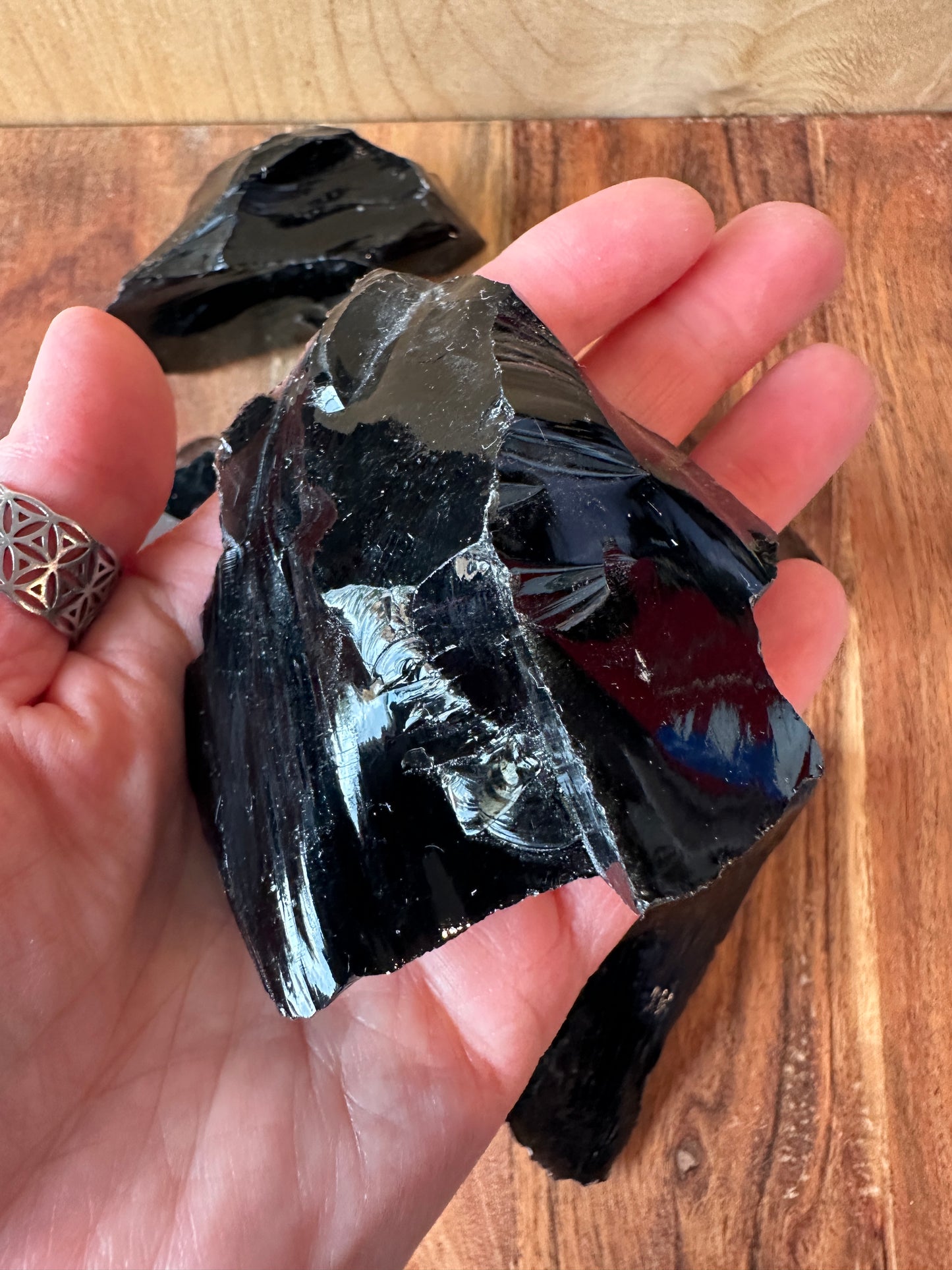 Raw Black Obsidian Chunks