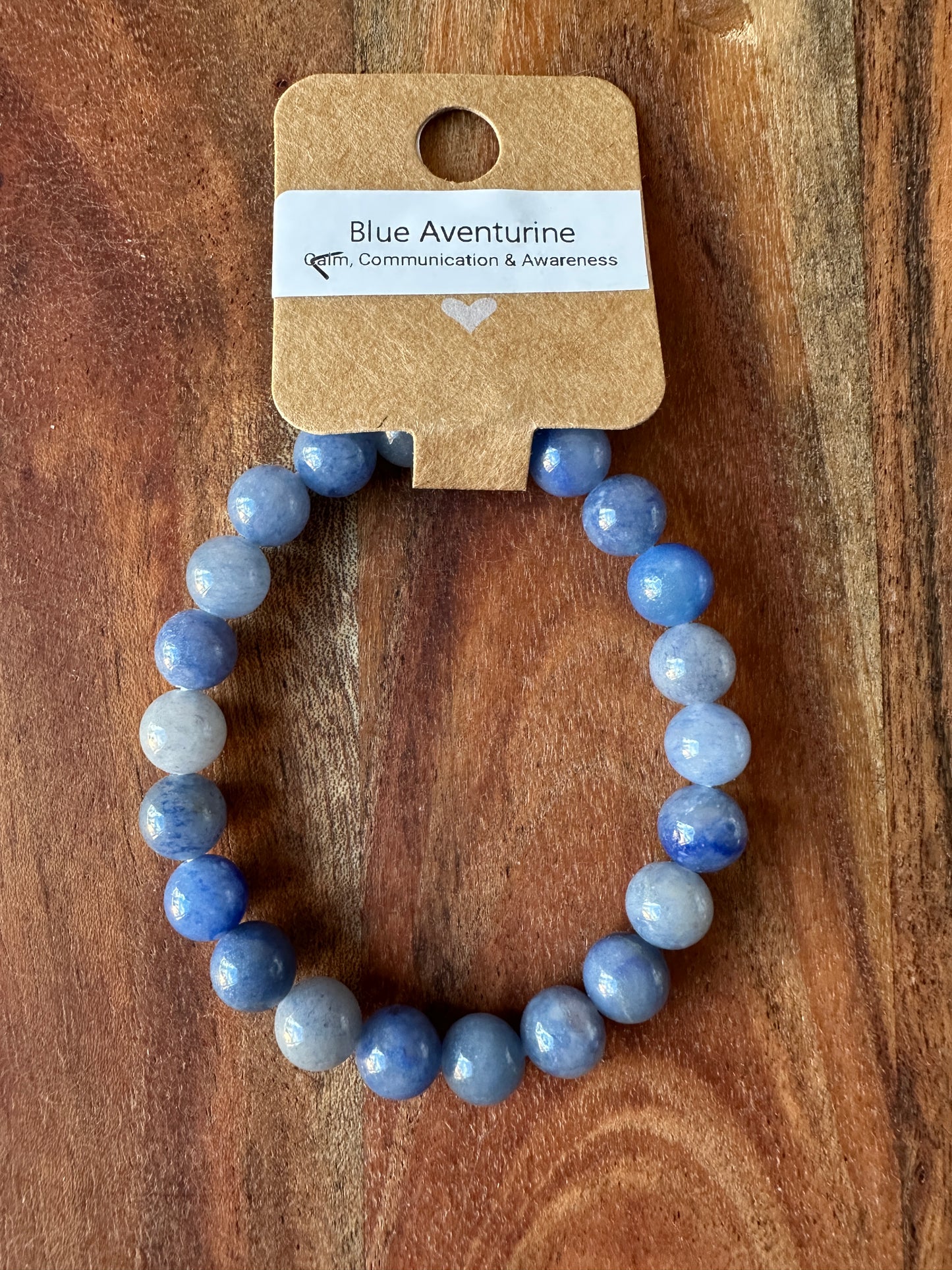 Blue Aventurine Bead Bracelet