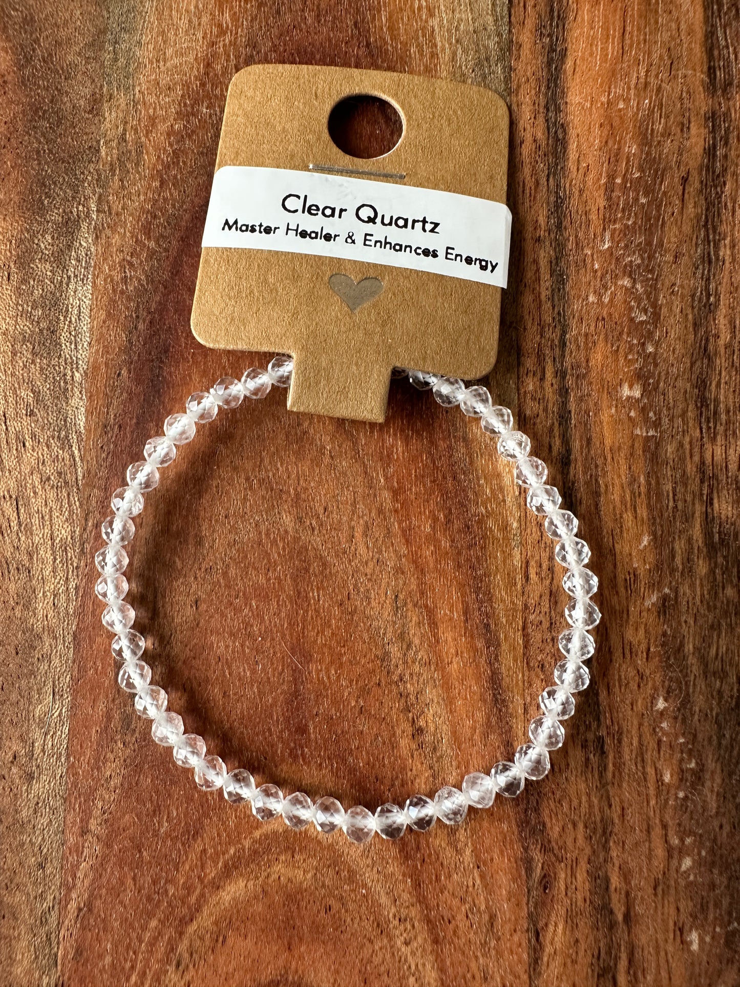 Clear Quartz Bead Bracelet