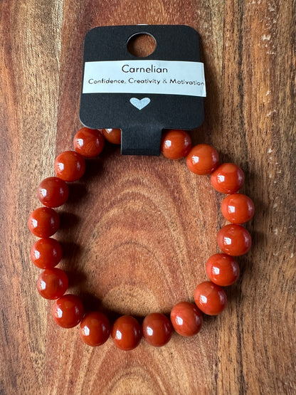 Carnelian Bead Bracelet