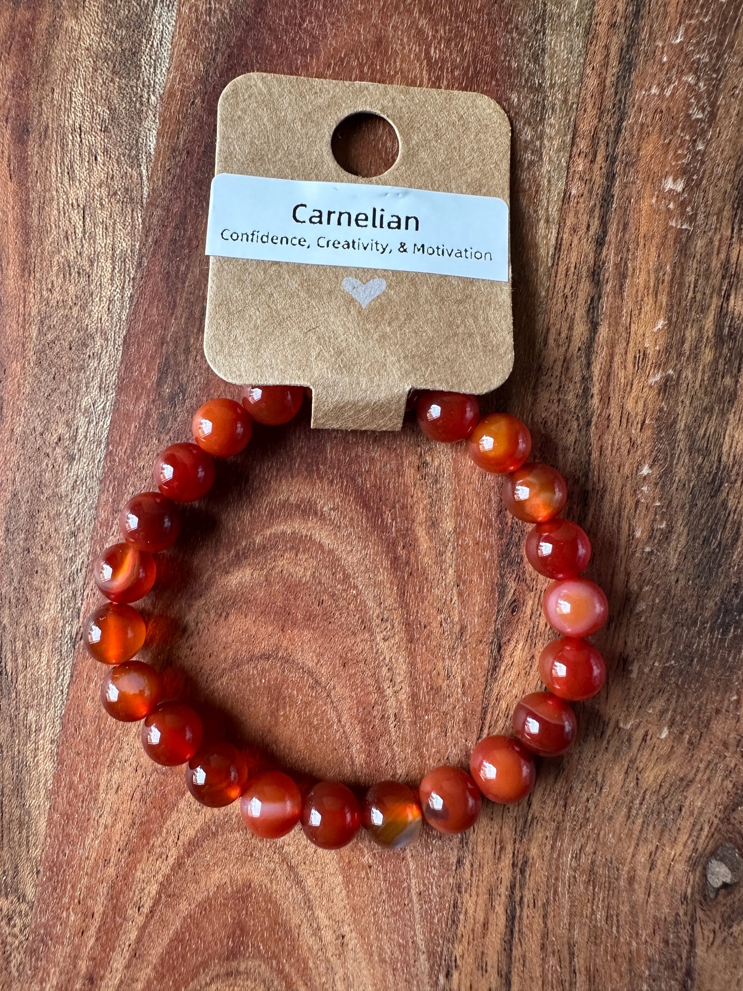 Carnelian Bead Bracelet