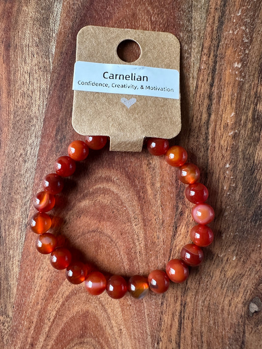Carnelian Bead Bracelet