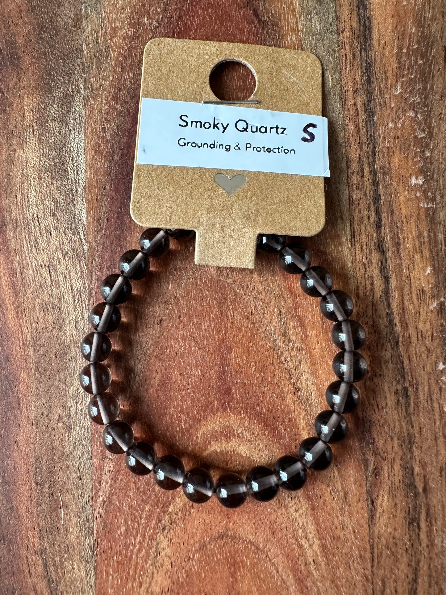 Smoky Quartz Bead Bracelet