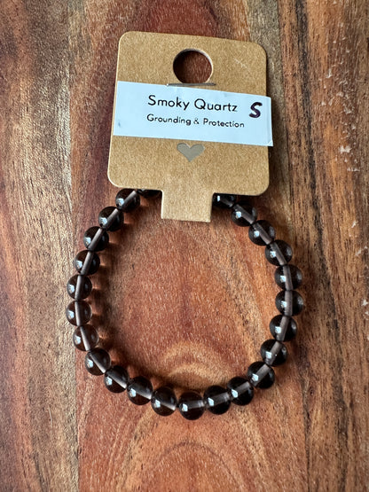 Smoky Quartz Bead Bracelet