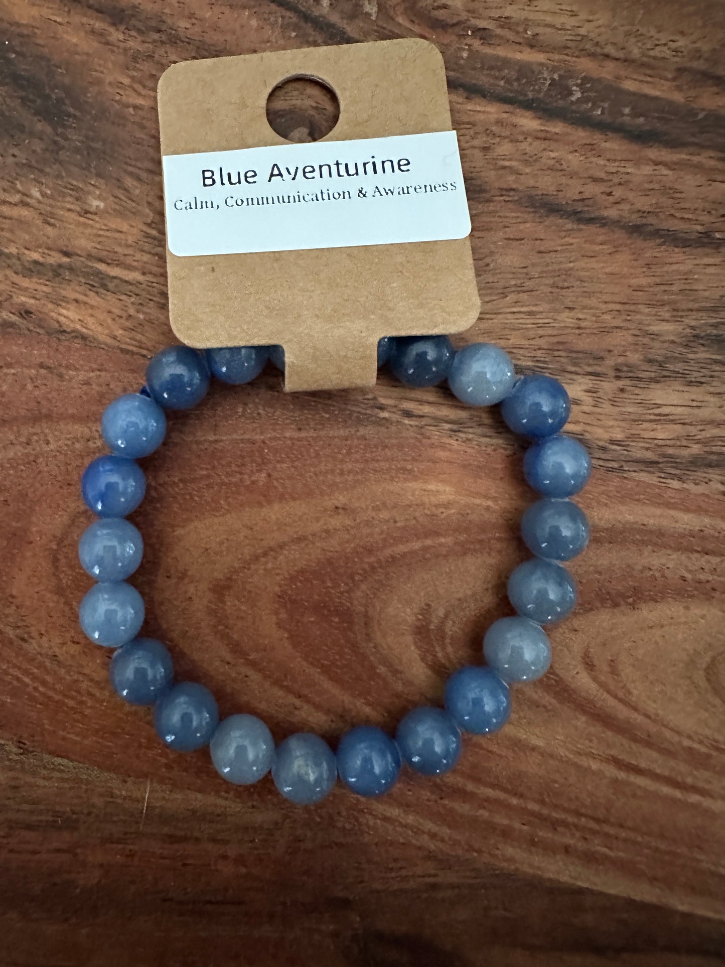 Blue Aventurine Bead Bracelet