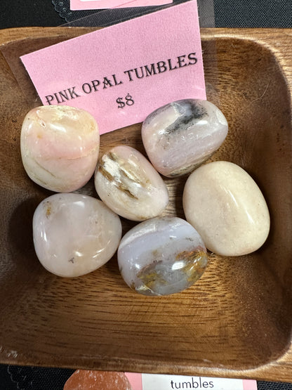 Pink Opal Tumbles