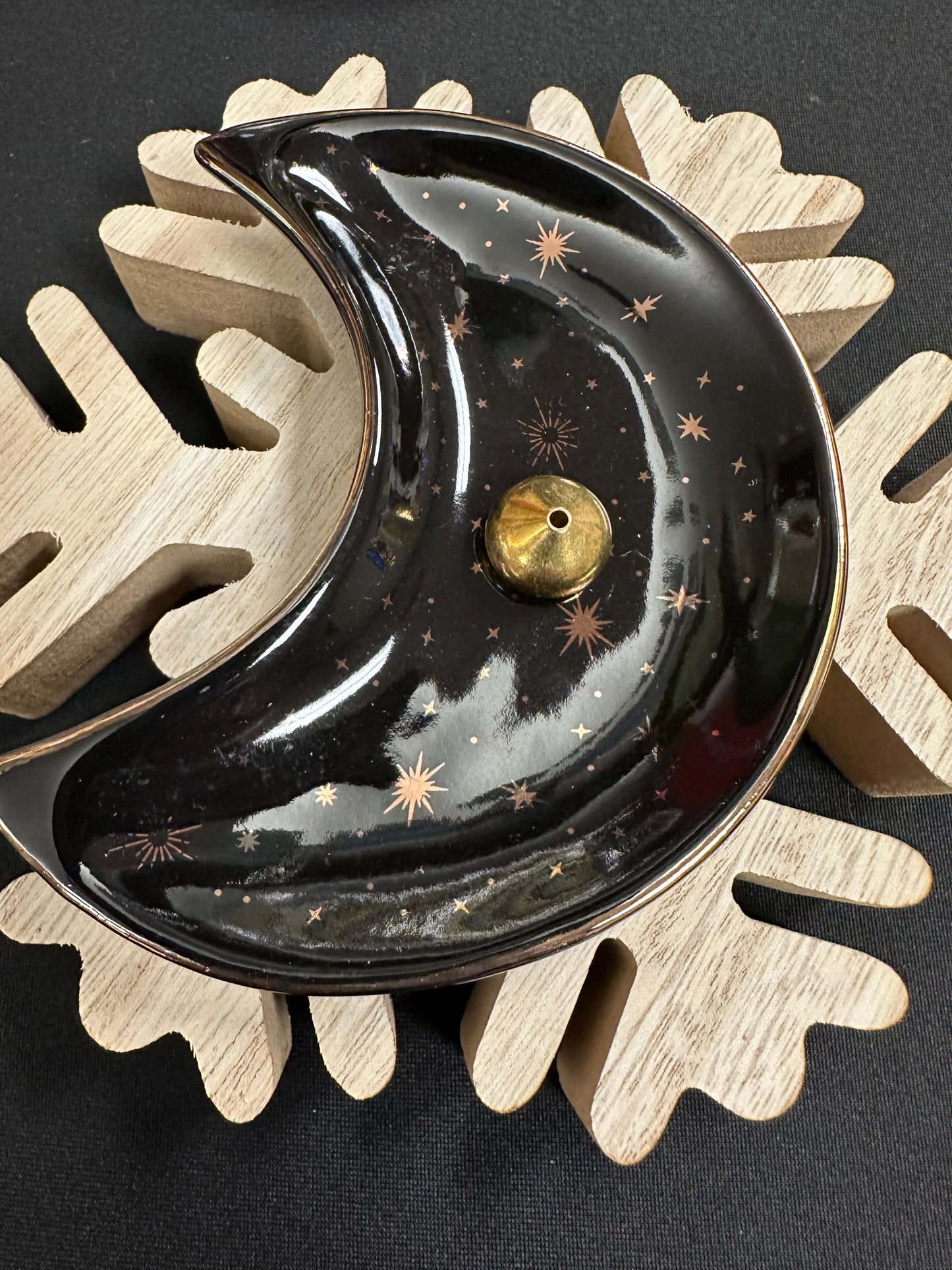 Moon Ceramic Incense Holder