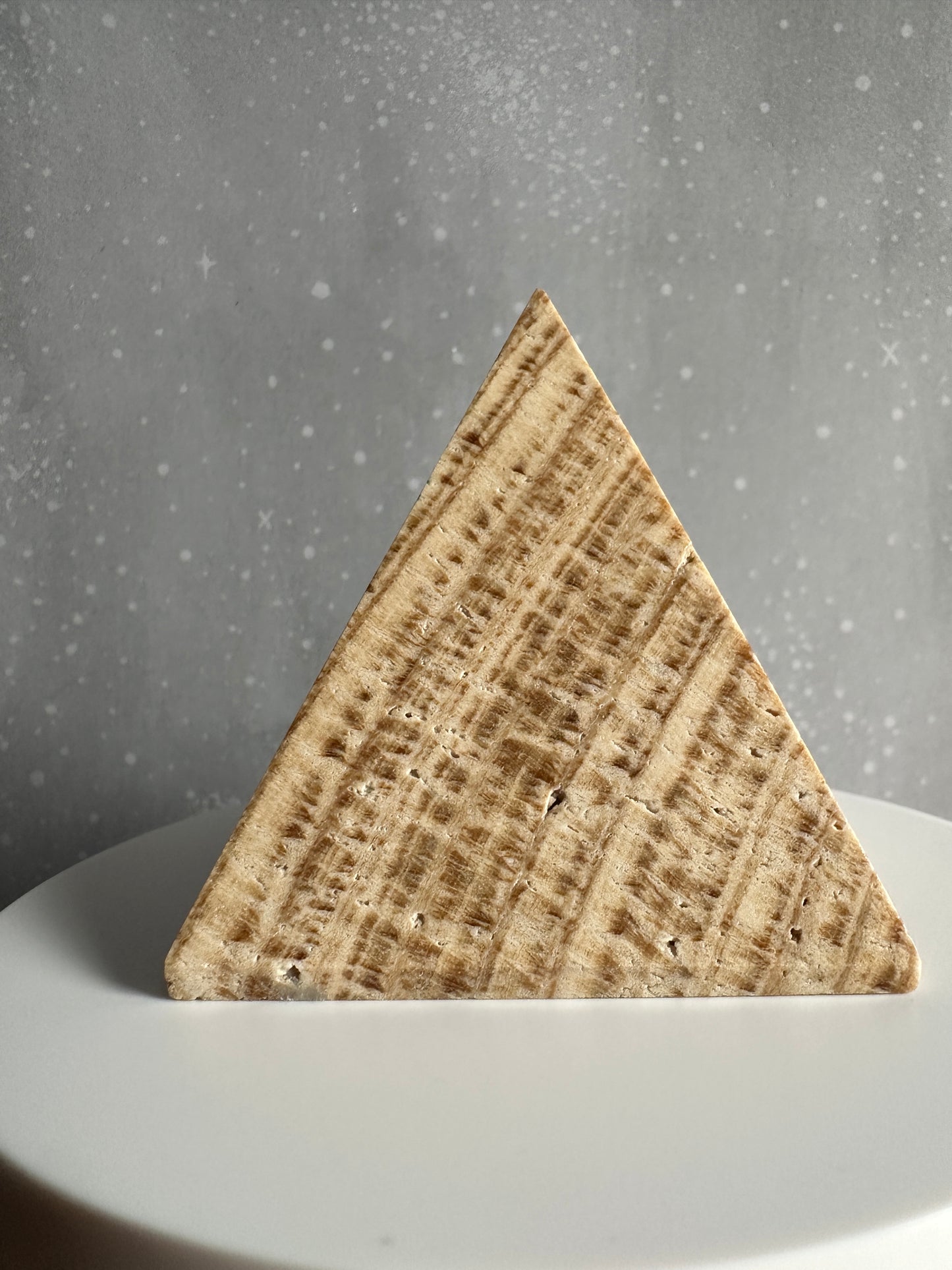Brown Aragonite Pyramid 256g