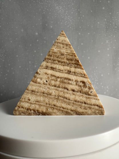 Brown Aragonite Pyramid 256g