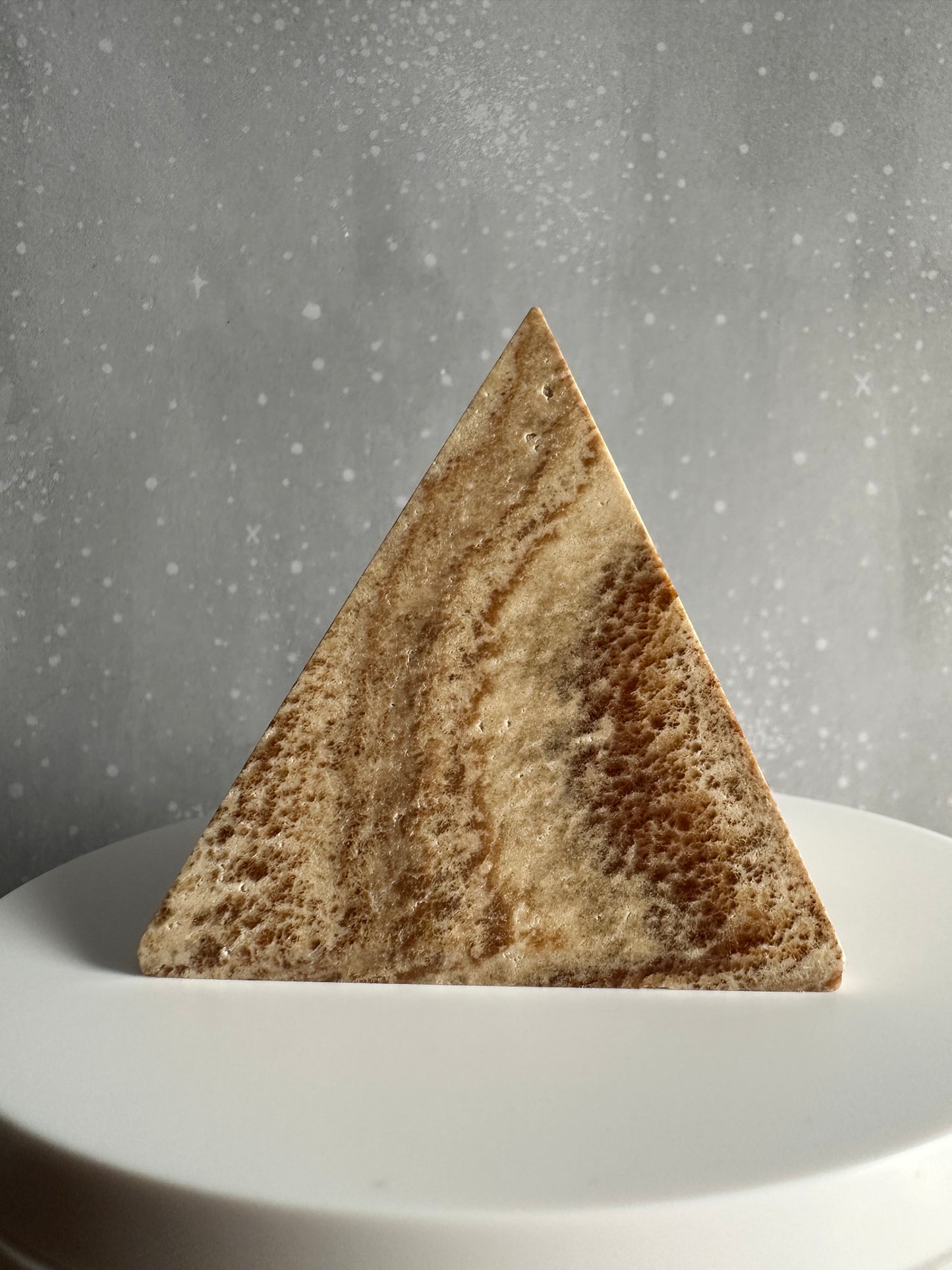 Brown Aragonite Pyramid 256g