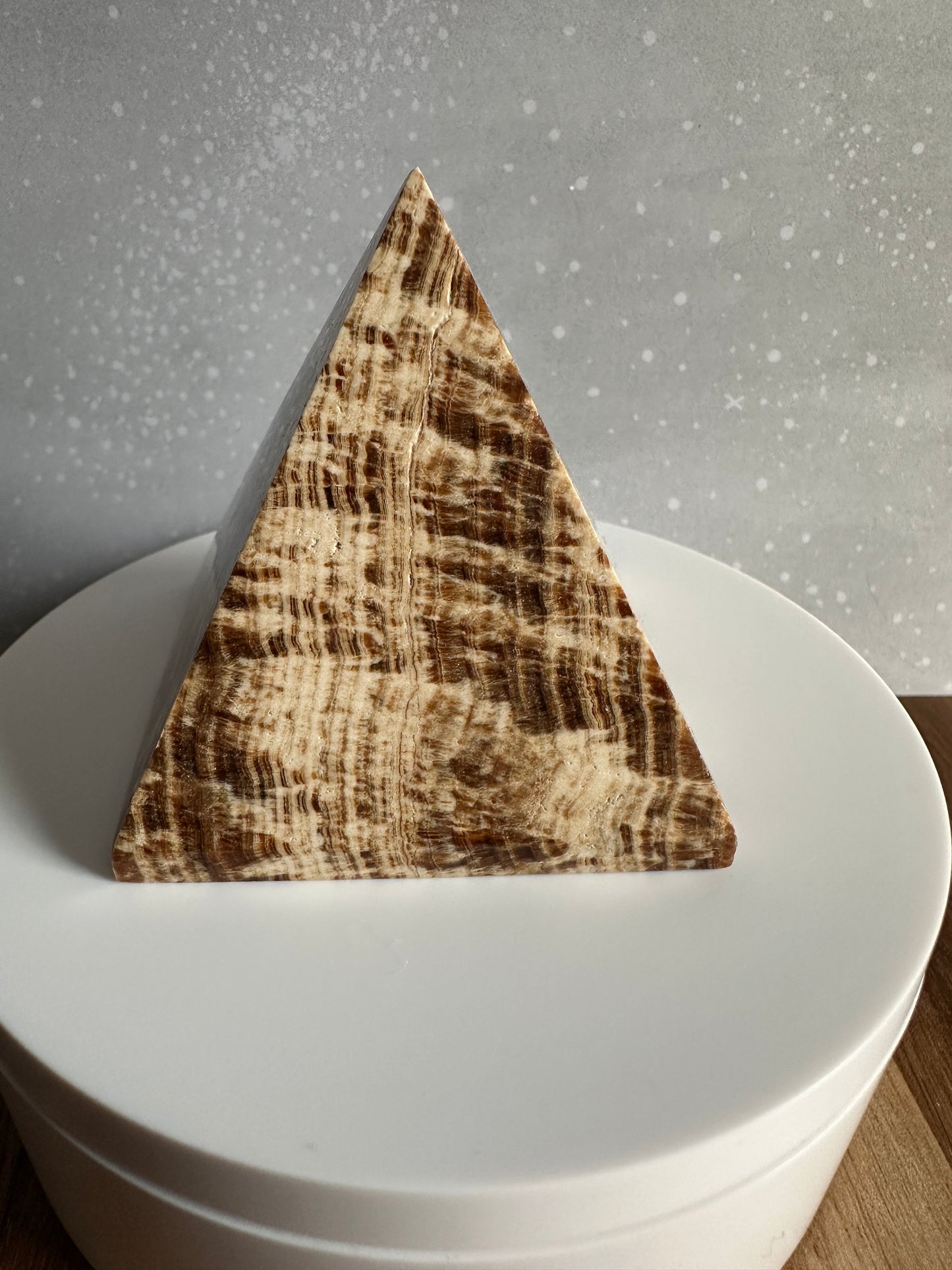 Brown Aragonite Pyramid 245g