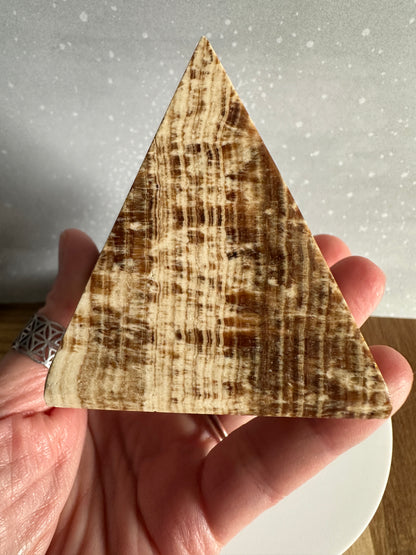 Brown Aragonite Pyramid 245g