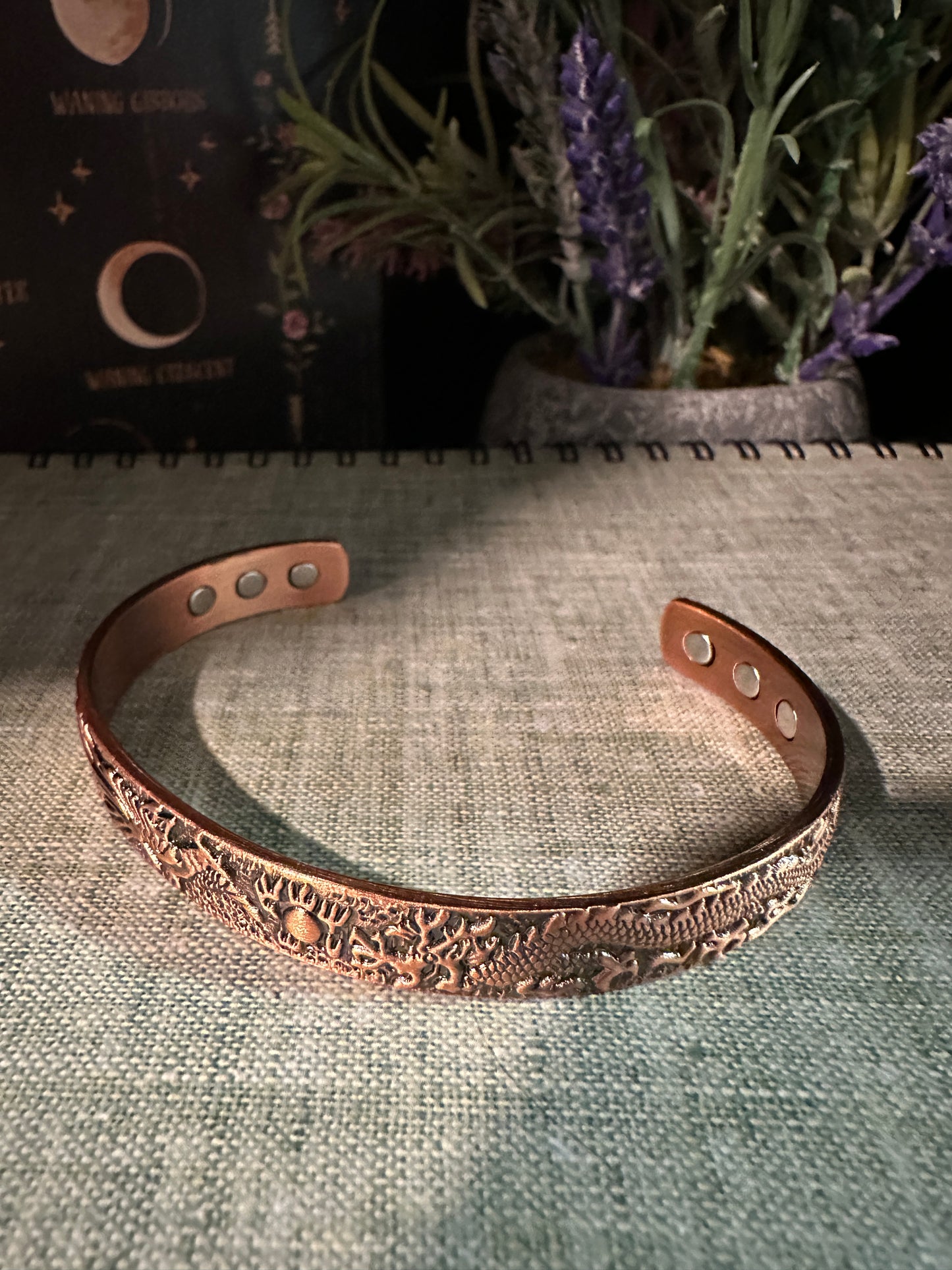 Phoenix & Dragon Copper Magnetic Bracelet