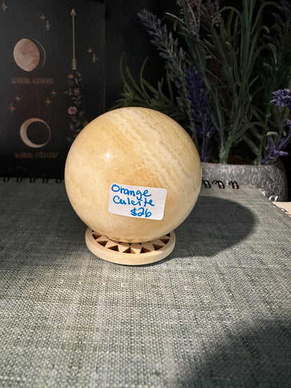 Orange Calcite Sphere