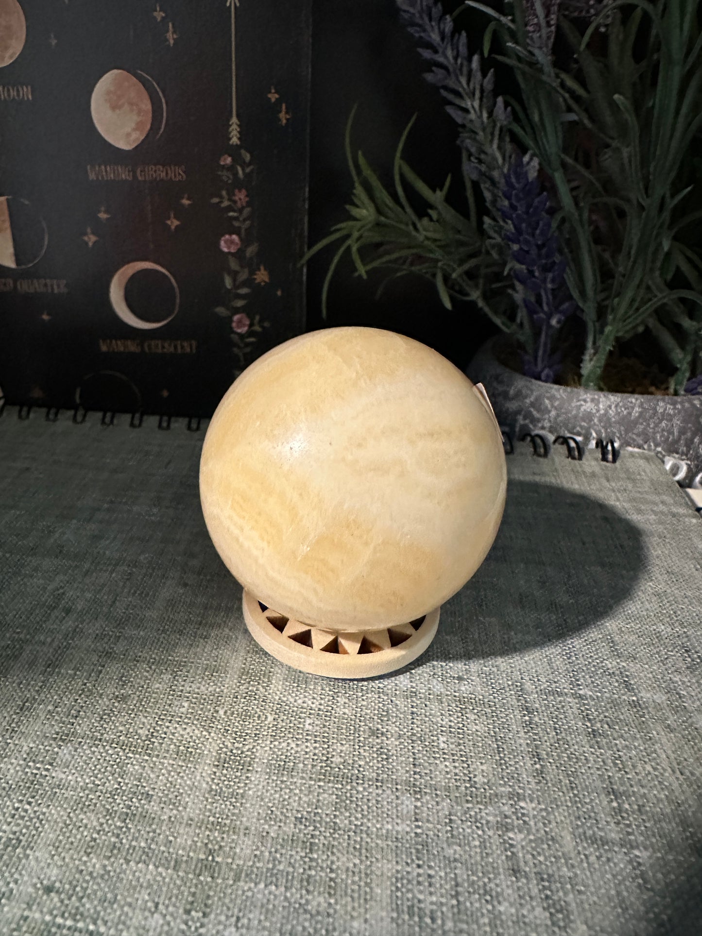 Orange Calcite Sphere