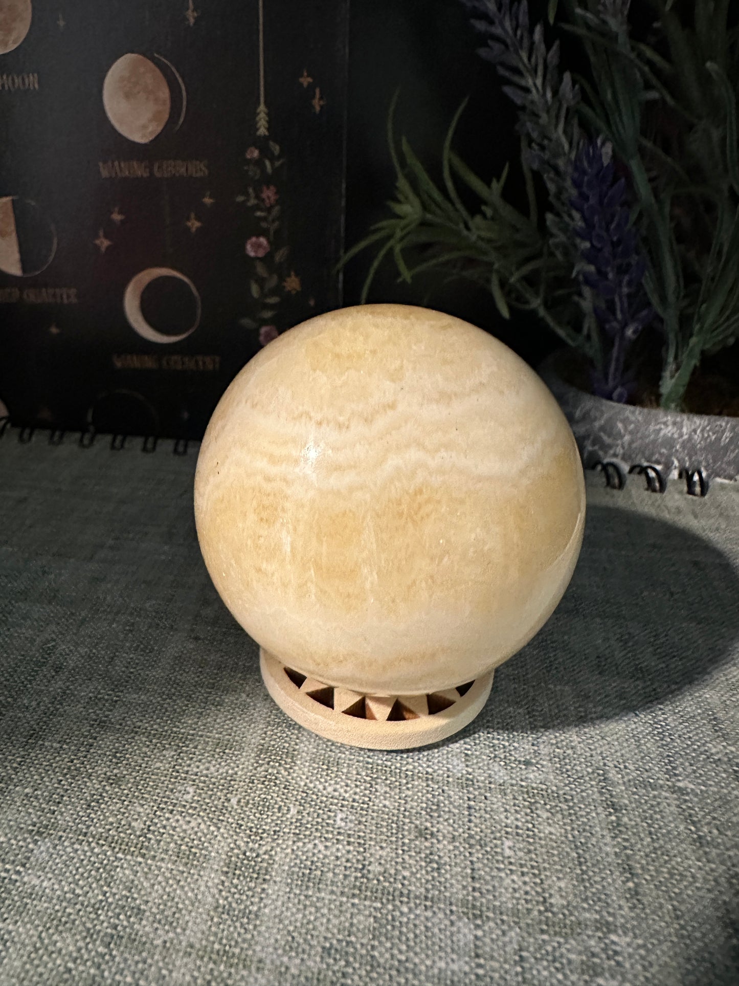 Orange Calcite Sphere