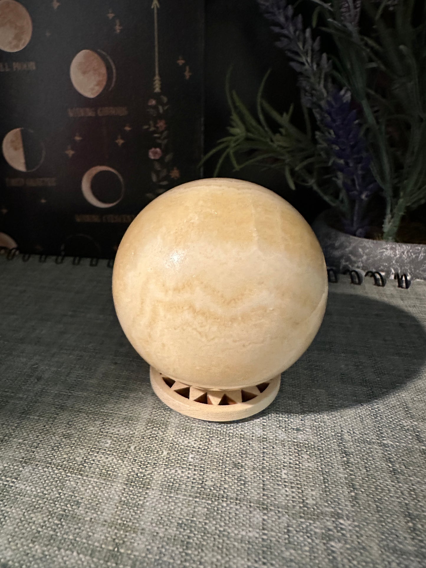 Orange Calcite Sphere