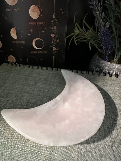 Pink Calcite Moon bowl