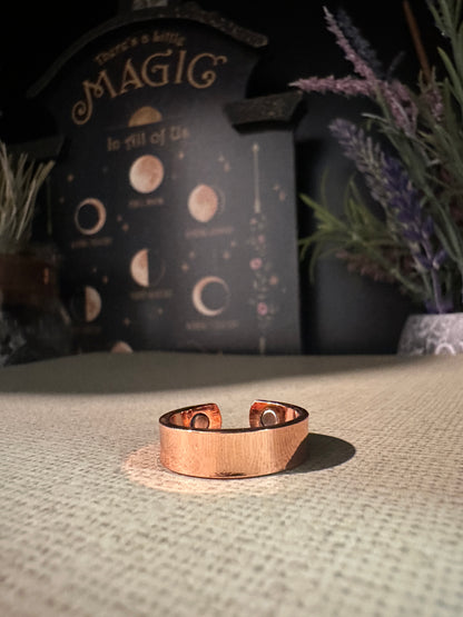 Shiny Copper magnetic ring