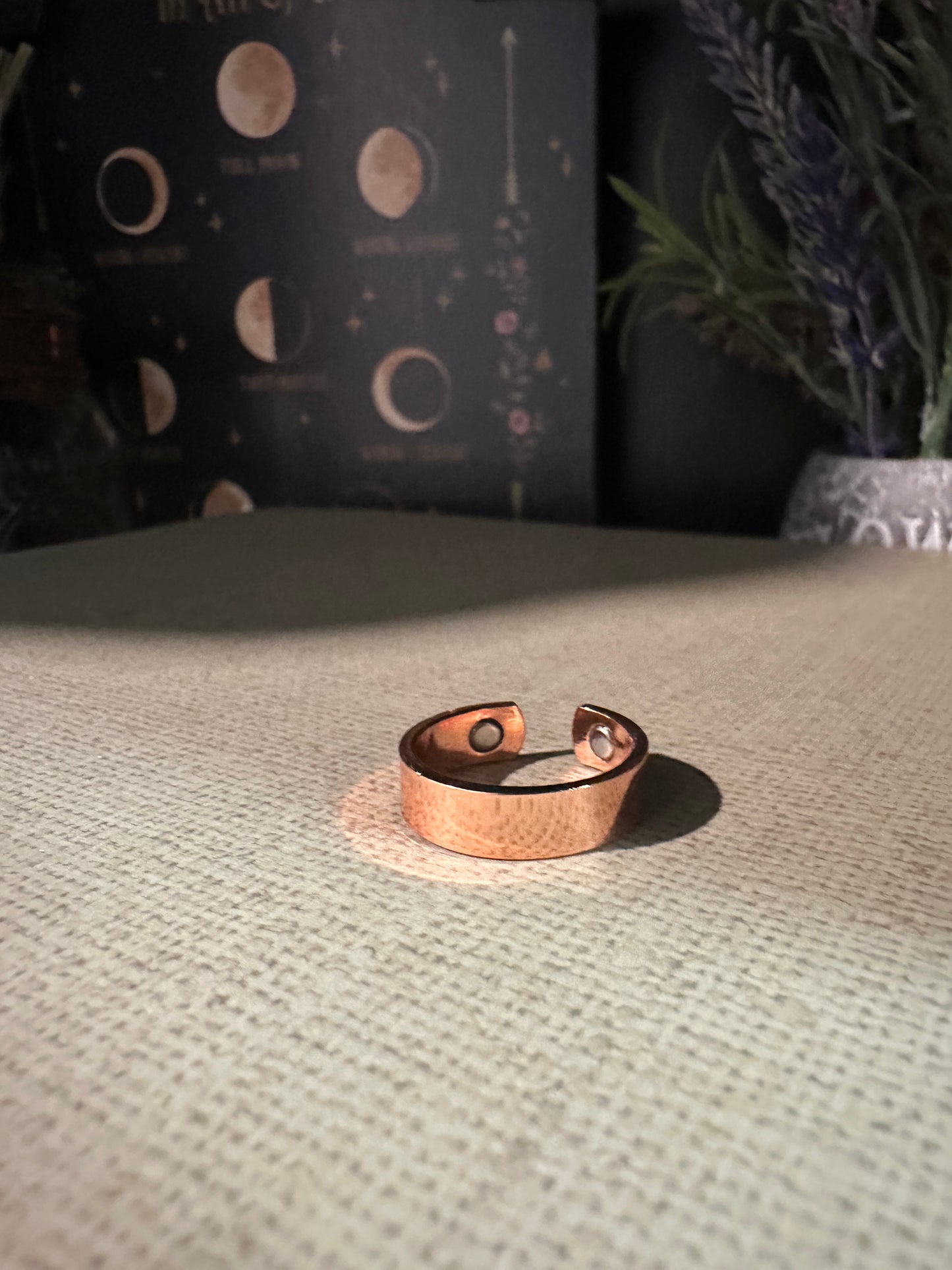 magnetic copper shiny ring 