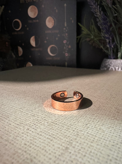 magnetic copper shiny ring 