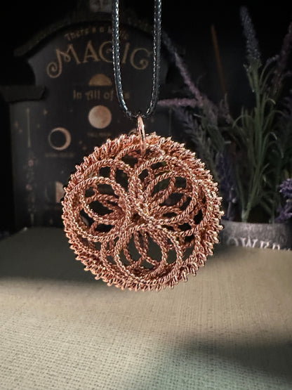 Copper Mandala Necklace