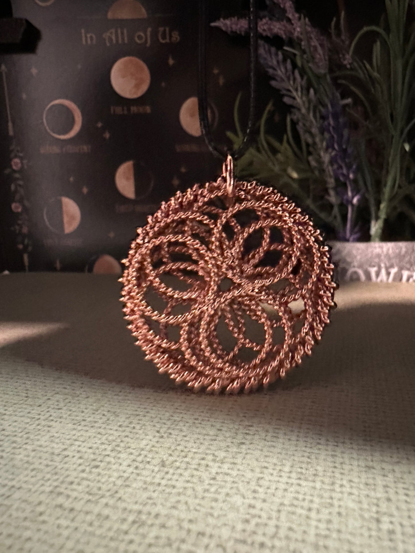 Copper Mandala Necklace