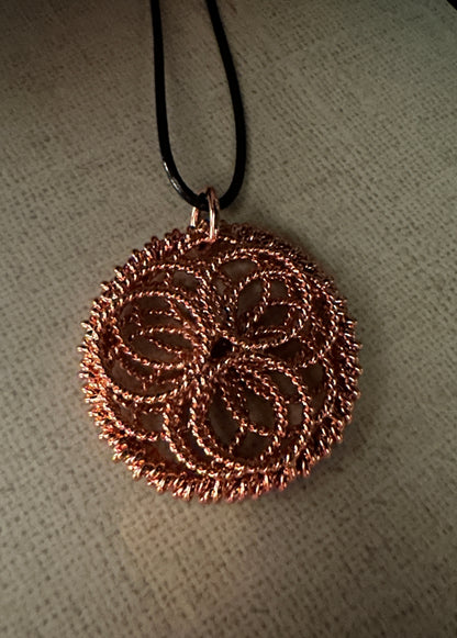 Copper Mandala Necklace