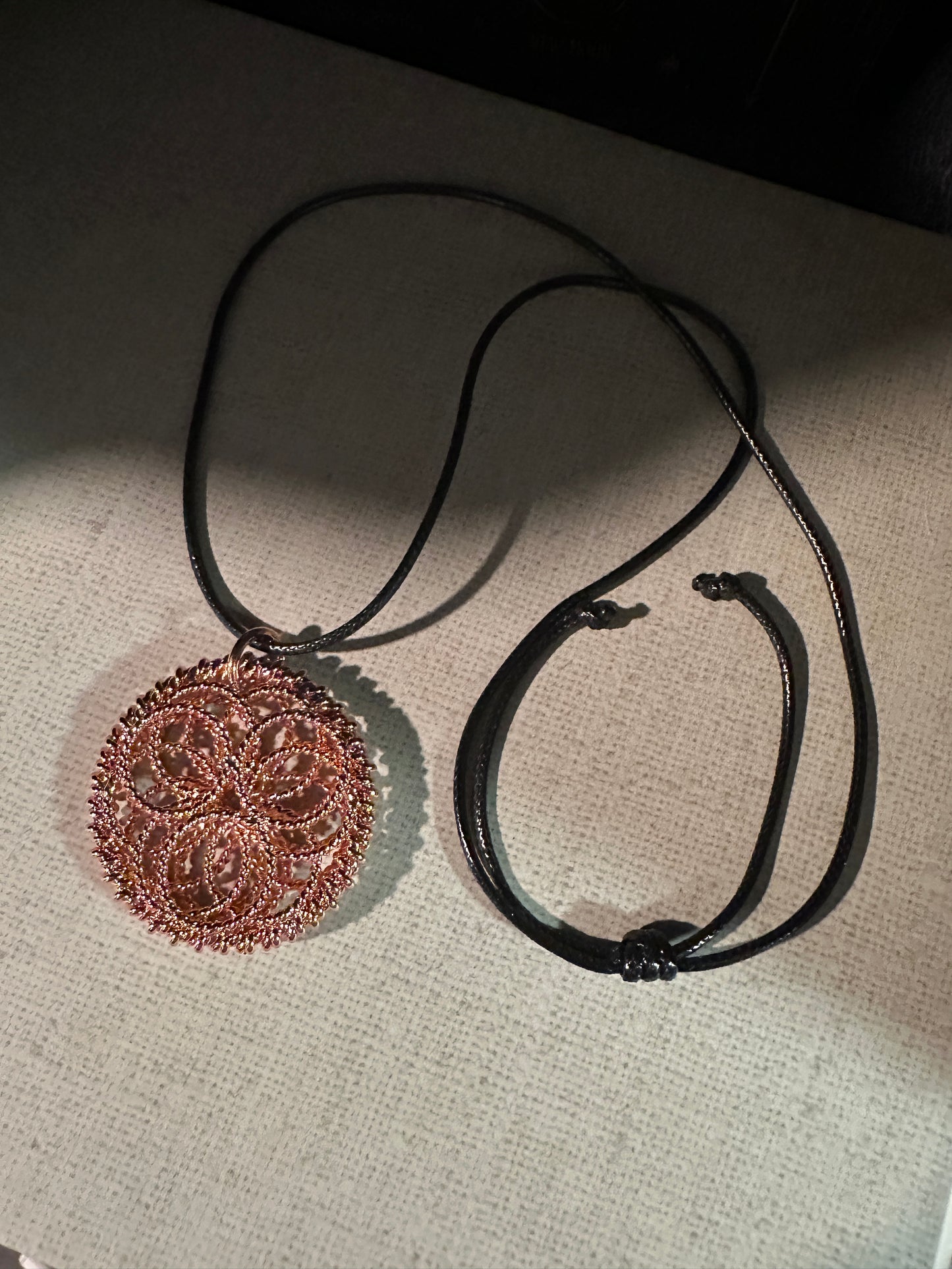 Copper Geometric Necklace