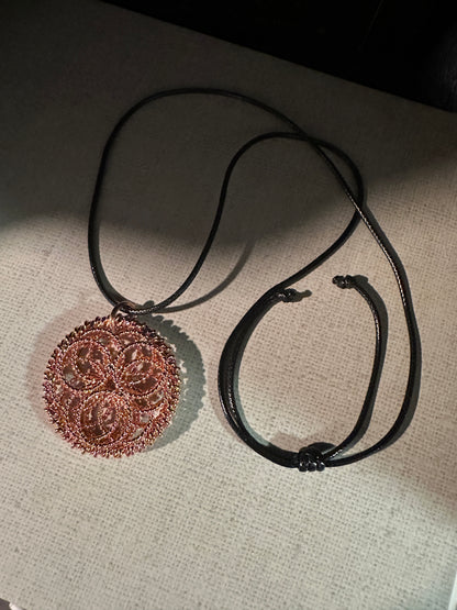 Copper Geometric Necklace