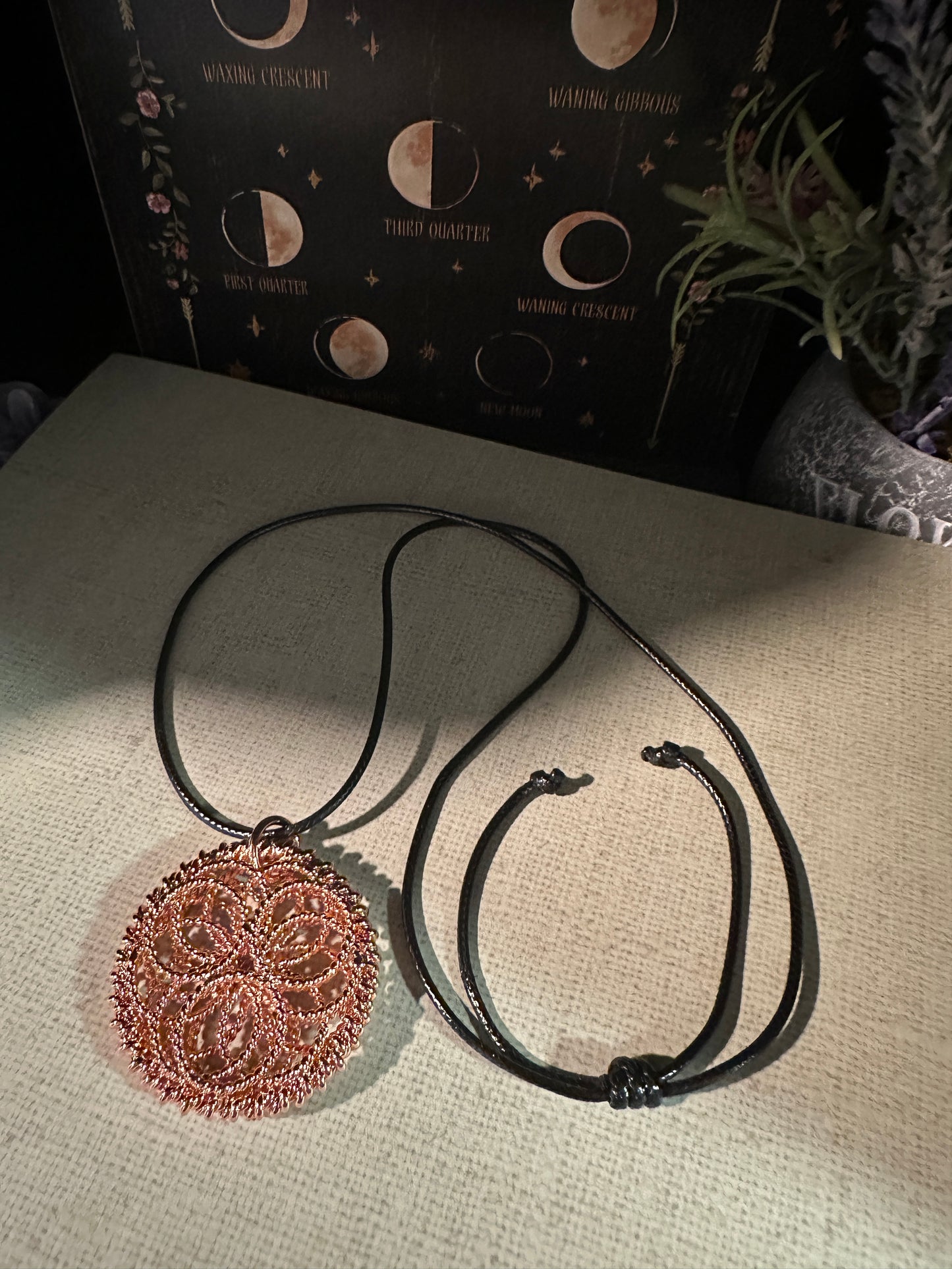 Copper Mandala Necklace