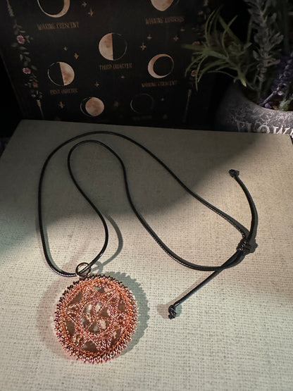 Copper Geometric Necklace