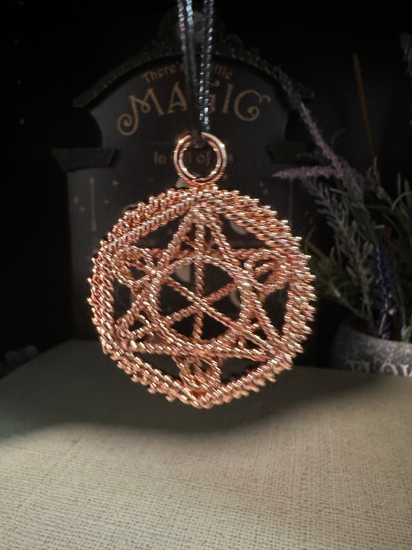 Copper Geometric Necklace