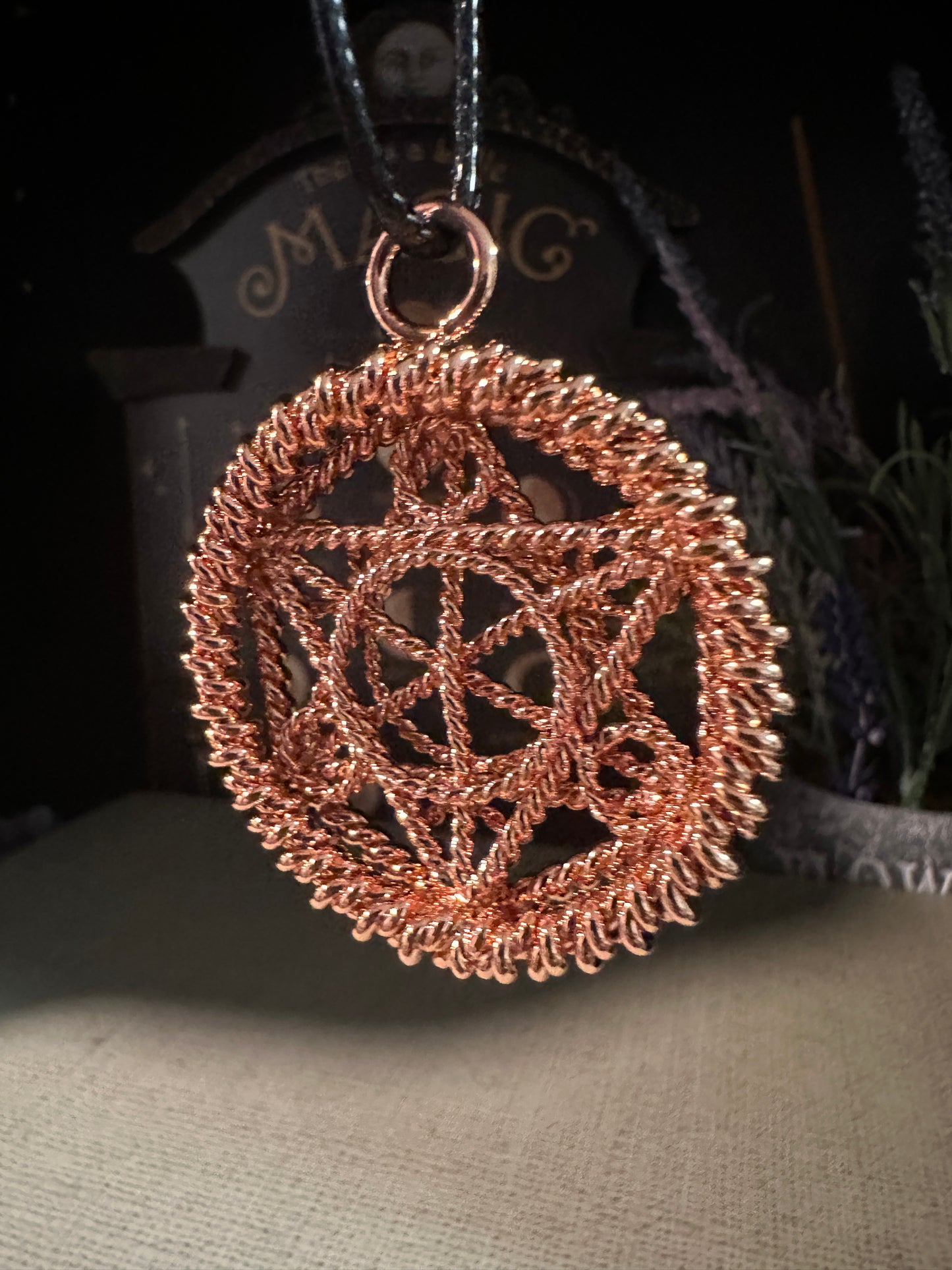 Copper Geometric Necklace