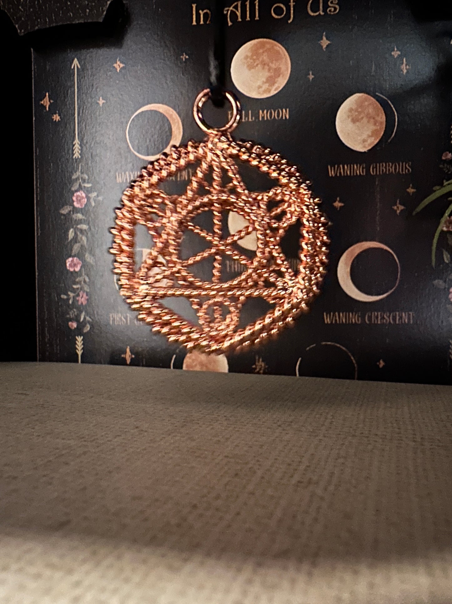 Copper Geometric Necklace