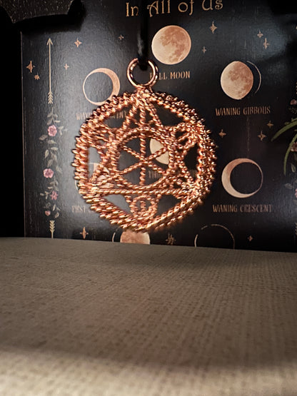 Copper Geometric Necklace