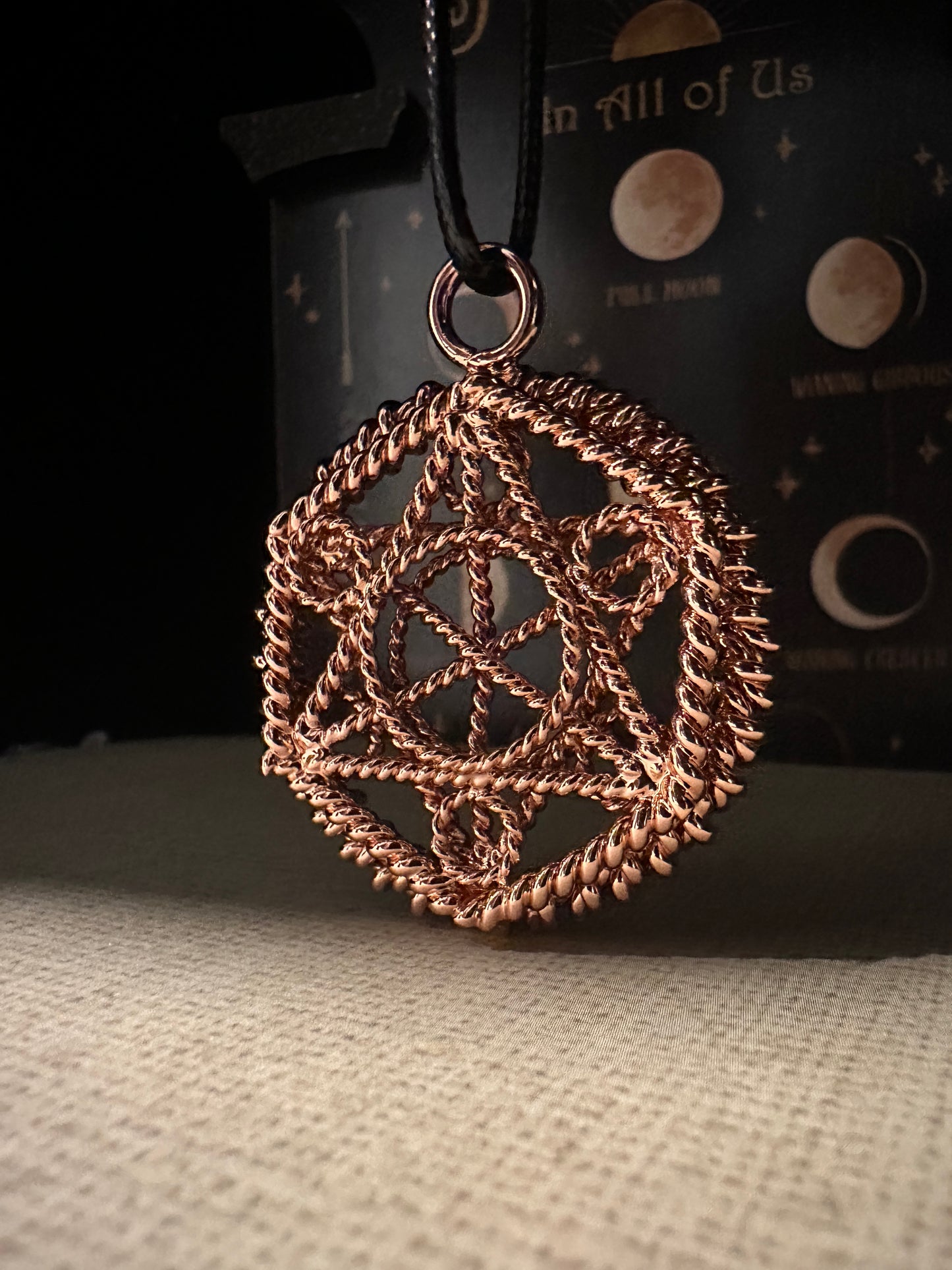 Copper Geometric Necklace