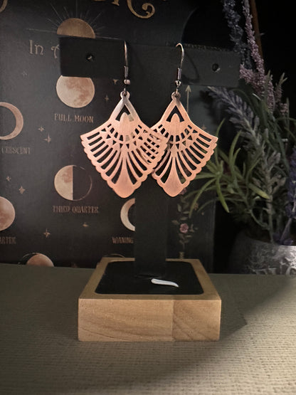 Copper Earrings Phoenix