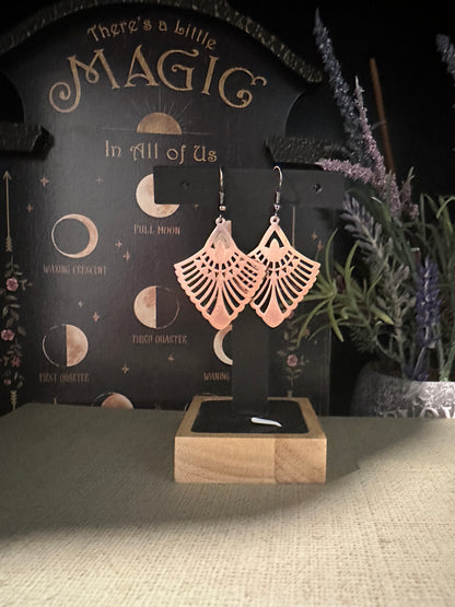 Copper Earrings Phoenix